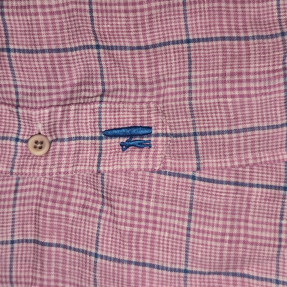 Linen Johnnie-O Buttondown size L